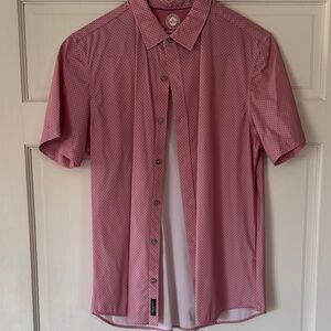 Casual Pink Button Down Shirt for Men